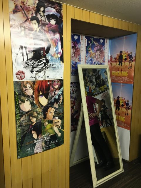 着替え用に大型の鏡も用意。これも僕からお願いしたものです。
